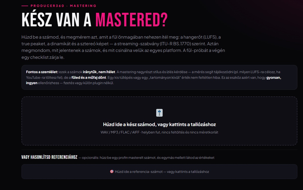 Master analizátor