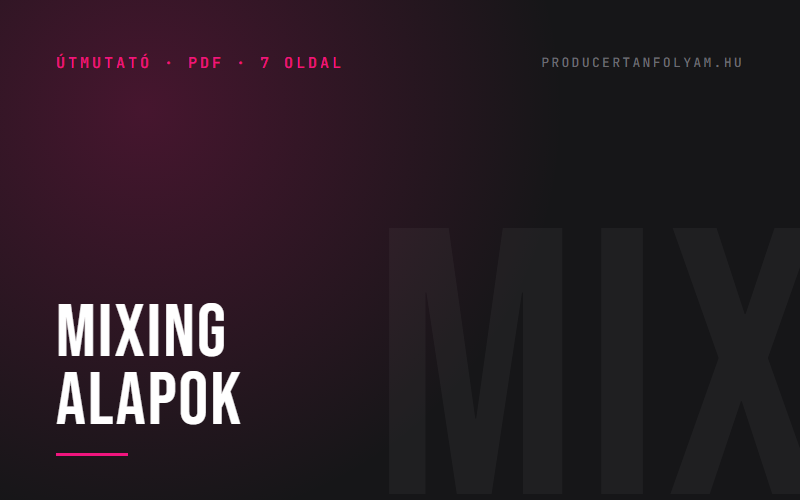 Mixing alapok, borító
